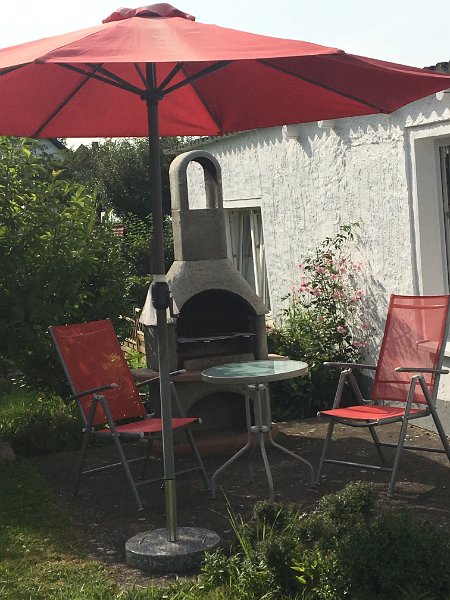 Grillecke im Garten