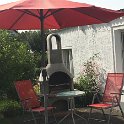 Grillecke im Garten